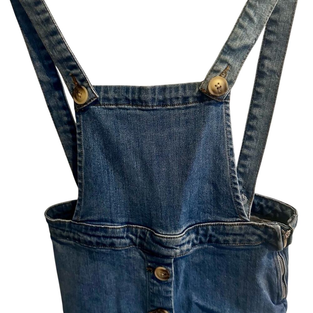 🔥Women's Blue Denim Overall Dress - Picture 10 of 12